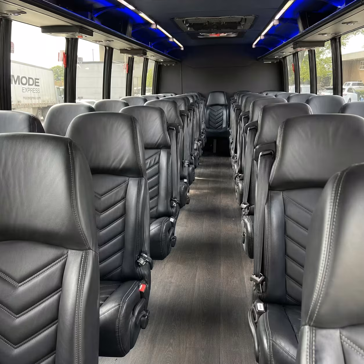 28 passenger minibus inside