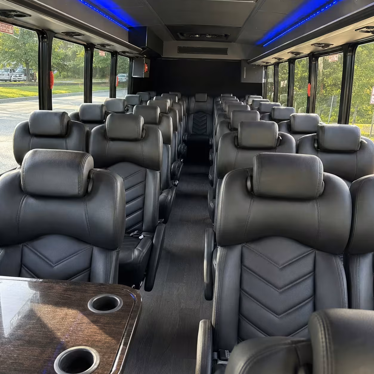 28 passenger minibus interior