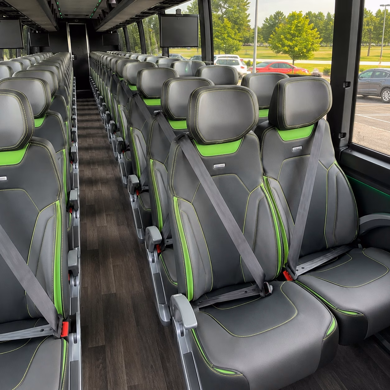 kansas city charter bus interior