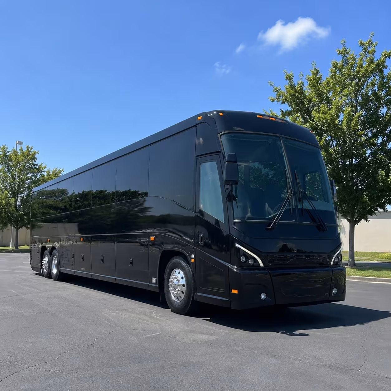 kansas city charter bus rental exterior